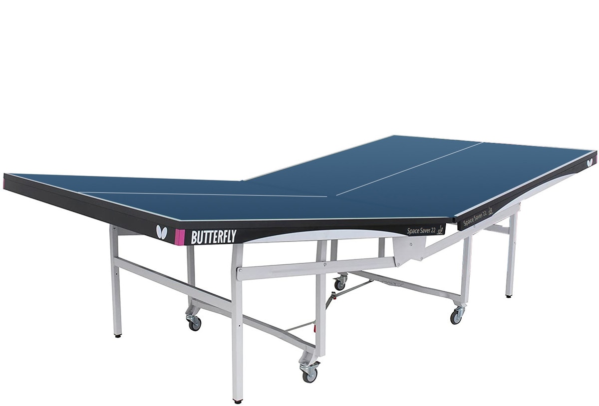 Butterfly Space Saver 22 Table Tennis Table - Blue - Folding 1